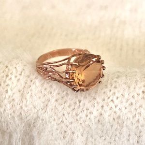 Rose Gold over Sterling Silver w/ Morganite